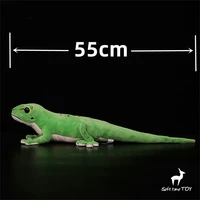 Giant Day Gecko High Fidelity Anime Cute House Lizard Plushie Phelsuma Plush Toys Lifelike Animals Simulation Stuffed Doll Toy 2