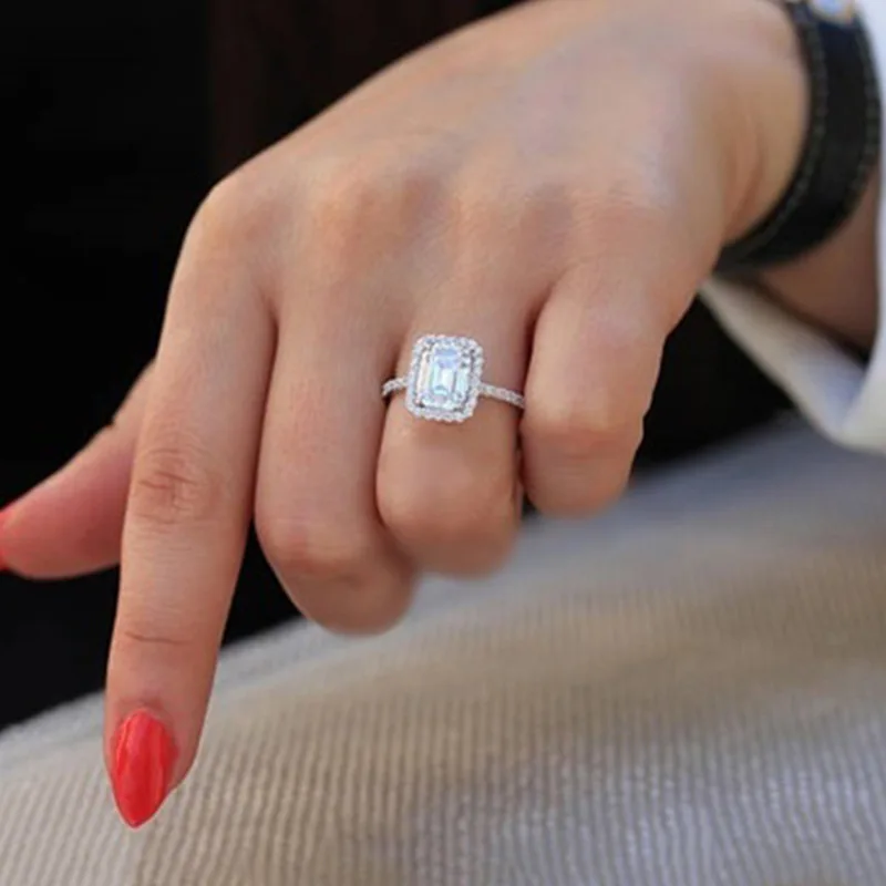 Women's 1.0 Carat Cubic Zirconia Wedding / Promise Ring - Stainless Steel, Gold Plated, Sizes 5-11