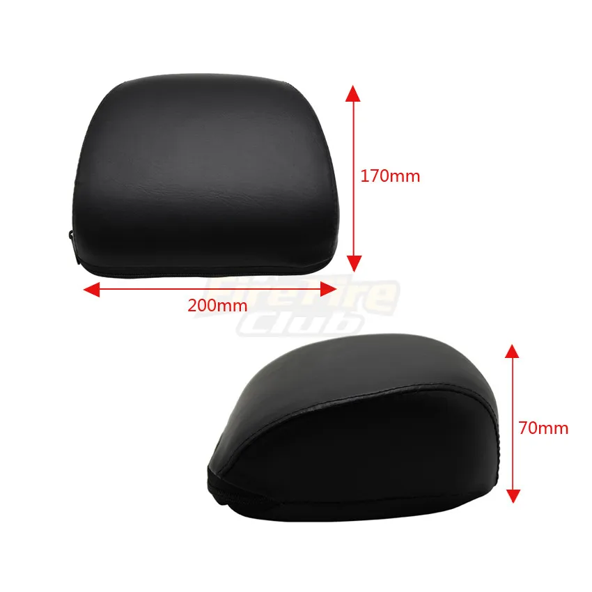 Coussin de dossier de passager arrière, structure solide en métal en cuir  PU anti-casse pour coussin de dossier arrière robuste pour moto