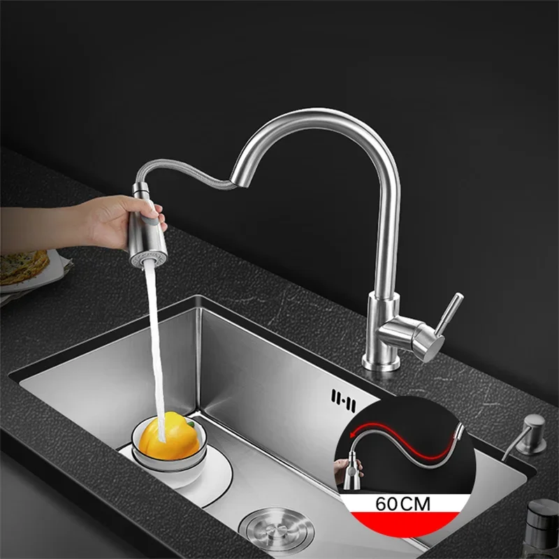 Stainless Steel Brushed Kitchen Sinks Handmade Single-slot Dish Washing Sink Built-in Dishwasher Household Kitchen Accessories y 4
