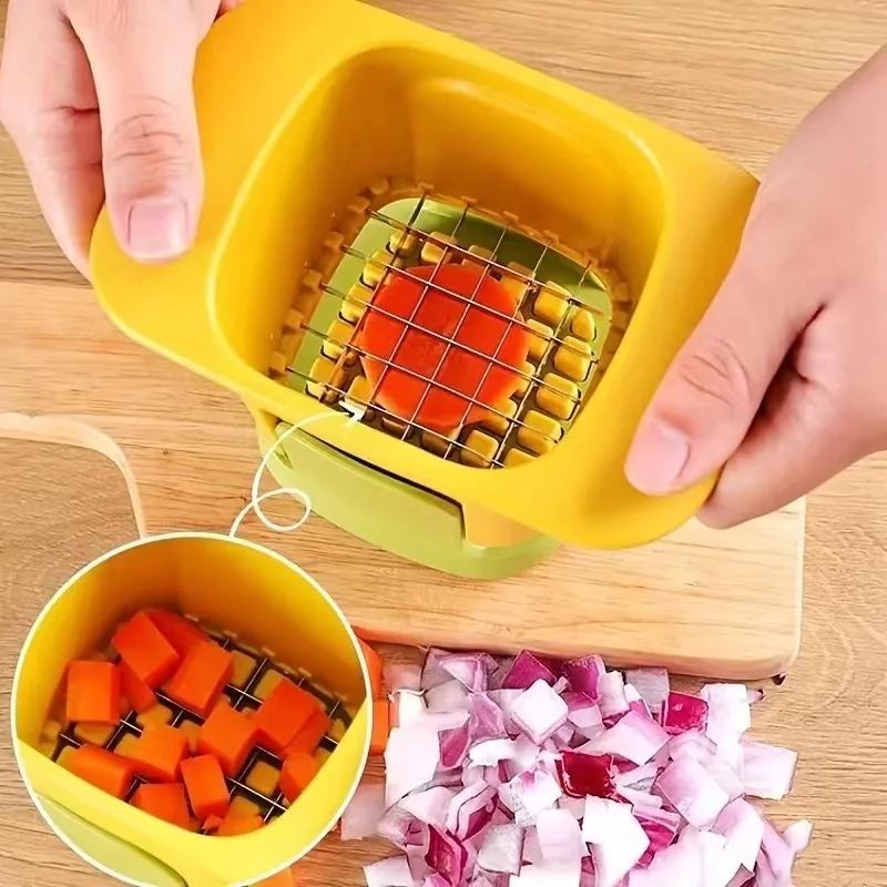 Multifunctional Vegetable Chopper Onion Dicing French Fries Slicer Kitchen Gadget Cucumber Potato Slicer Kitchen Tool