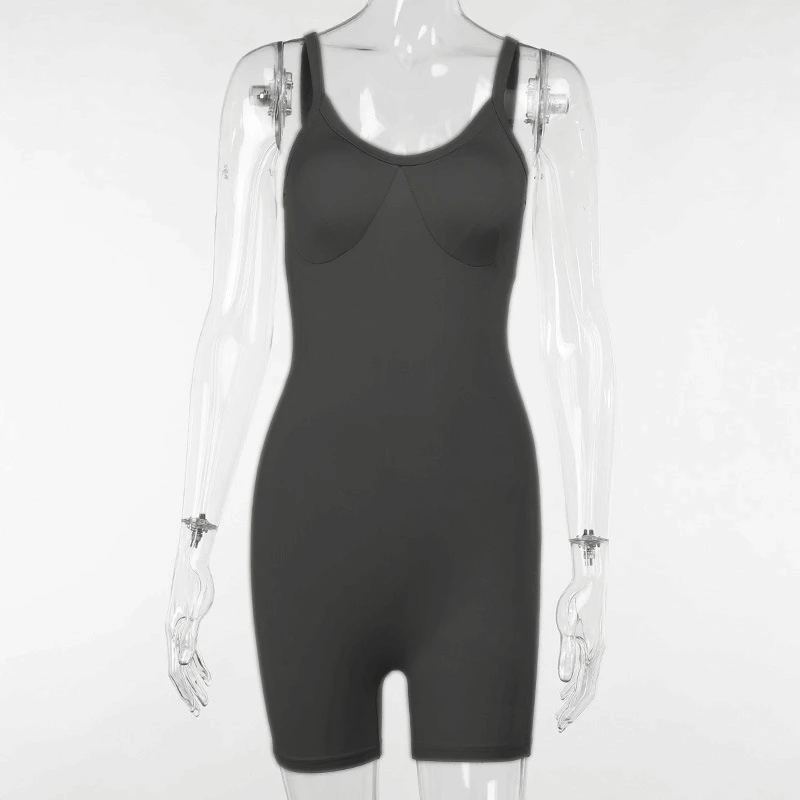 5PCS Wholesale Jumpsuits Summer 2024 Bulk Items Lots Womens Playsuits Spaghetti Strap Black Bodycon Sexy Y2k Clothing QtrayZ5