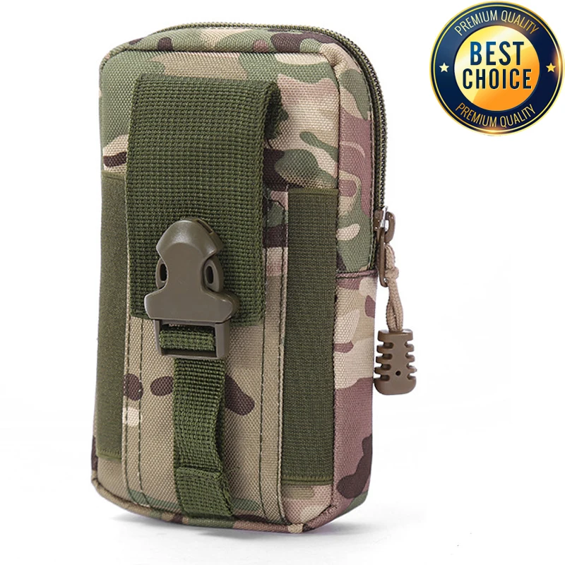 Canvas Tactical Waistpack Camo Sports Bag for Outdoor Running