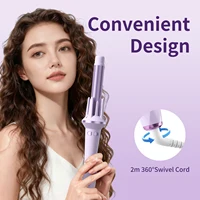Fer à boucler automatique avec moteur à induction intelligent, anti-emmêlement, sans brûlure, chauffe rapide, outil de coiffure à domicile 1