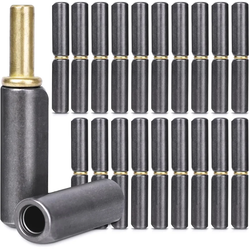 A27F-ที่ถอดออกได้บานพับประตูบาร์เรล,20 Pack เชื่อมบนบานพับบาร์เรล, เหล็กคาร์บอนเชื่อมบานพับประตูบาร์เรลสําหรับ Swing ประตู 1
