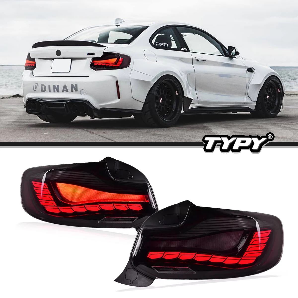 Typy Car Lights Fanali Posteriori Per Bmw Serie 2 Fanali Posteriori F22 F23 F87 Drl Indicatori Di Direzione Sequenziali Dinamici Plug Play