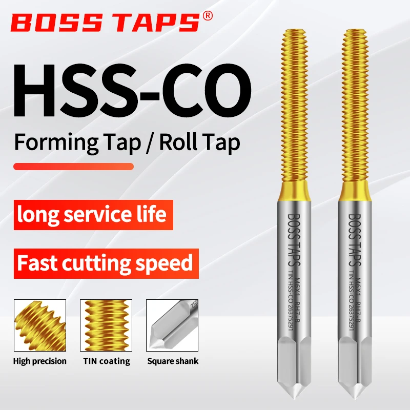HSS-CO TICN Coating Forming Roll Pointed Spiral Fluted Tap M1 M1.4 M2 M3 M4 M5 M6 M8 M10 M12 Machine