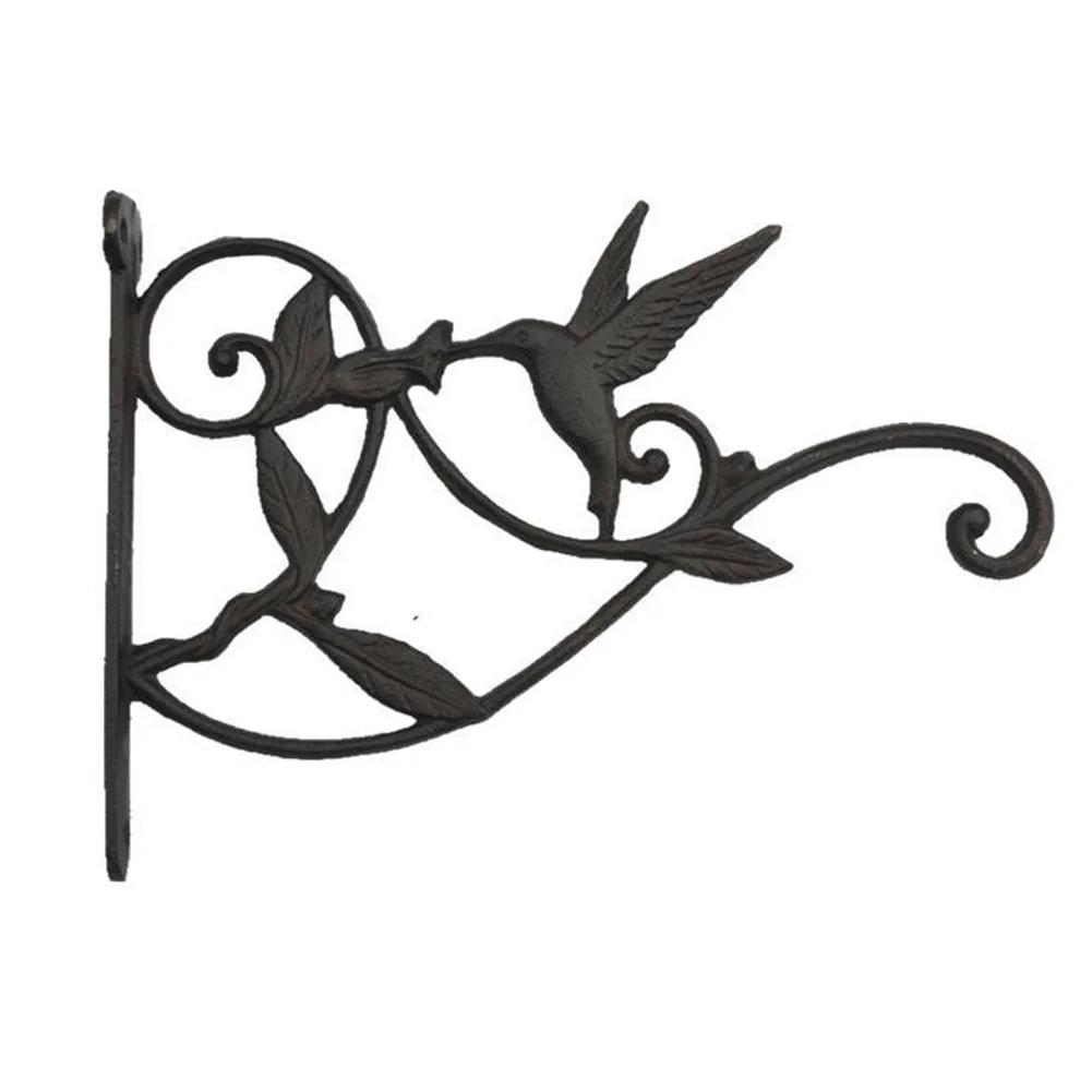 

Cast Iron Wrought Hanging Basket Hanger For Flower Pots Bracket Home Use Outdoor Durable Decorative Wall Mounted Modern Hook