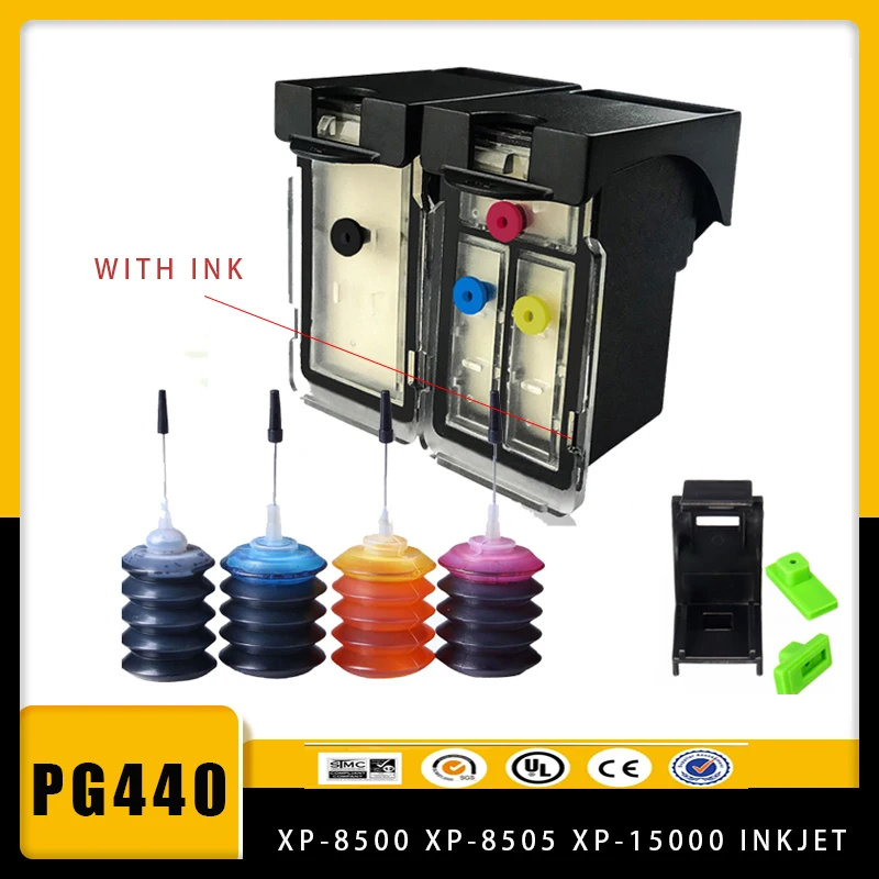 Pg440 Pg 440 Cl-441 Cartuccia Di Inchiostro Ricaricabile Per Canon Pg-440 Cl441 Pixma Mg3640 Ts5140 4280 Mx438 518 378 Mx438 Stampante