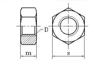 100 Stücke DIN934 M11,2 M1,4 M1,6 M2 M2,5 M3 M4 Kohlenstoffstahl Sechskantmutter Sechskantmuttern Metrisches Gewinde Anzug Für Schrauben Bolzen – Detail 2
