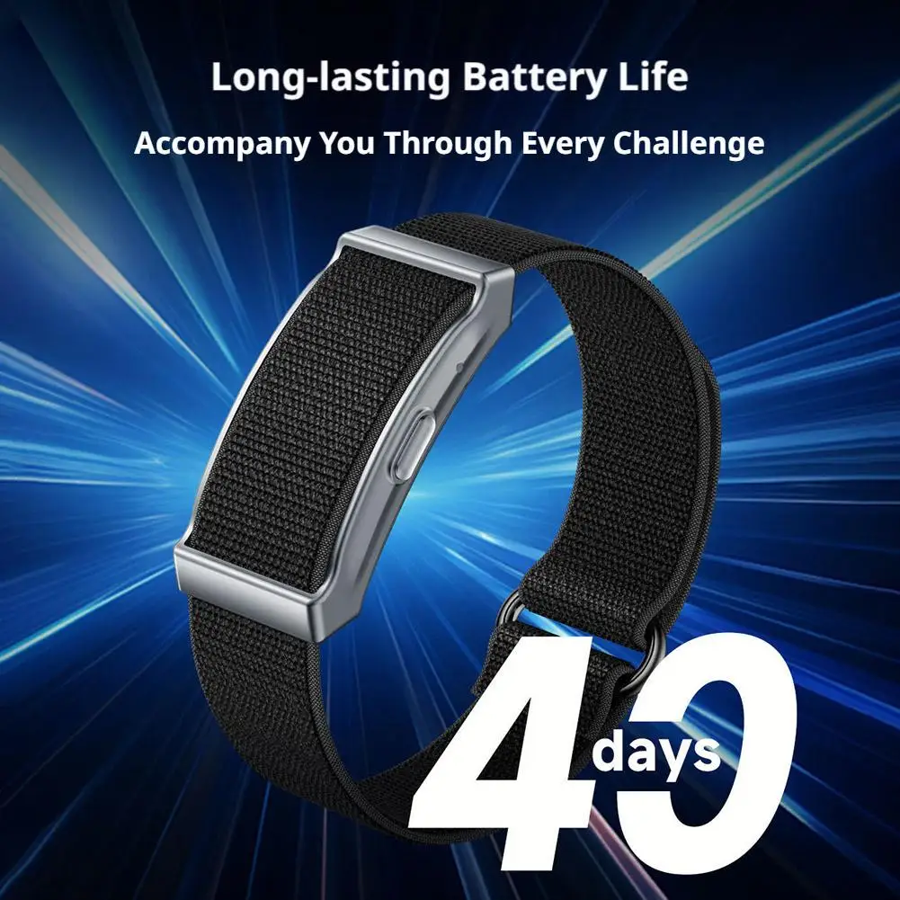 Ultra-Lightweight Sport Fitness Tracker Bracelet with All-Day Heart Monitoring
