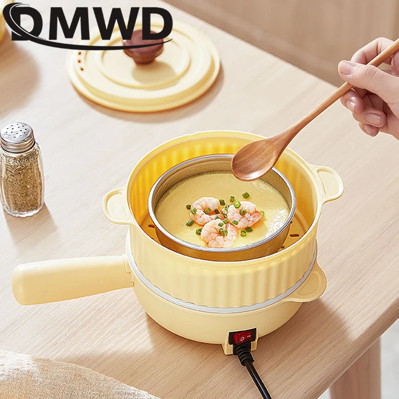 Mini Electric Frying Pan Multifunctional Egg Omelette Cooker Eggs Boiler Food Steamer Breakfast Pancake Fried Steak Heater Pot