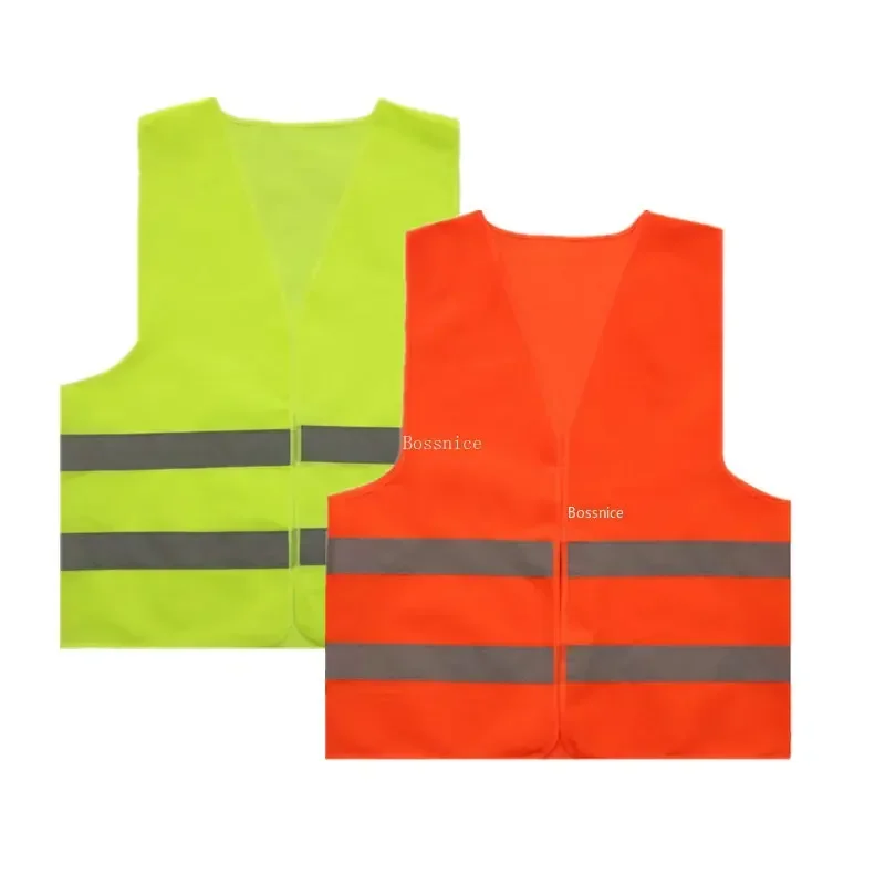 Reflective Vest Sleeveless Tops Traffic Running Safety Reflector with Reflective Stripe