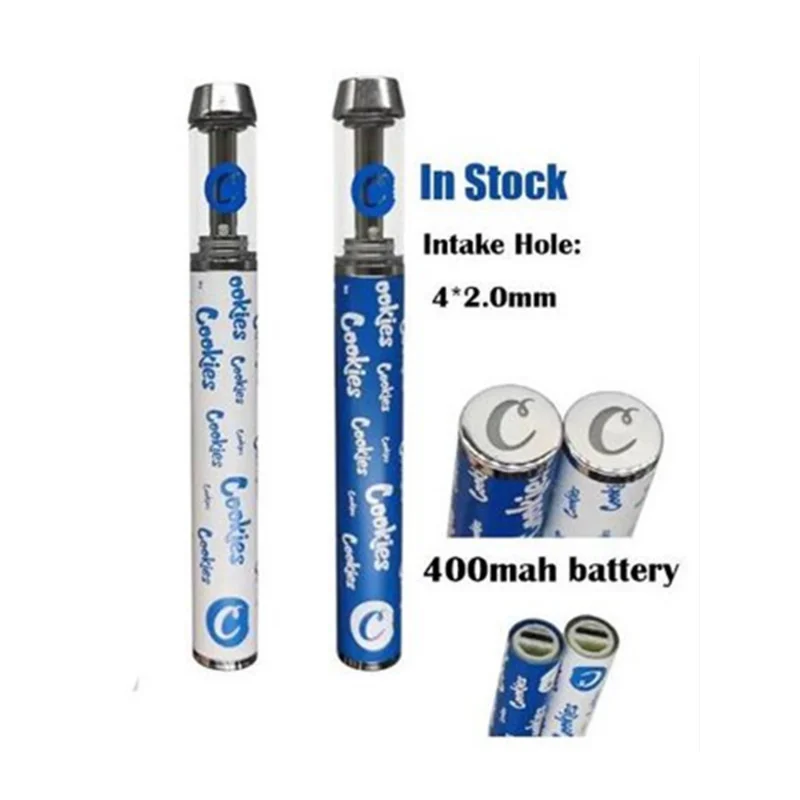 50pcs Cookies Vape Pen 400mah Battery Cartridges E Cigarette 0.8ml