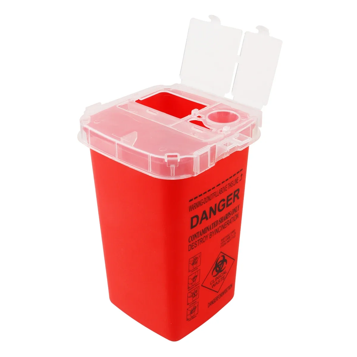 Professional Salon & Barbershop Blade Disposal Container - Secure Razor and Needle Waste Collector