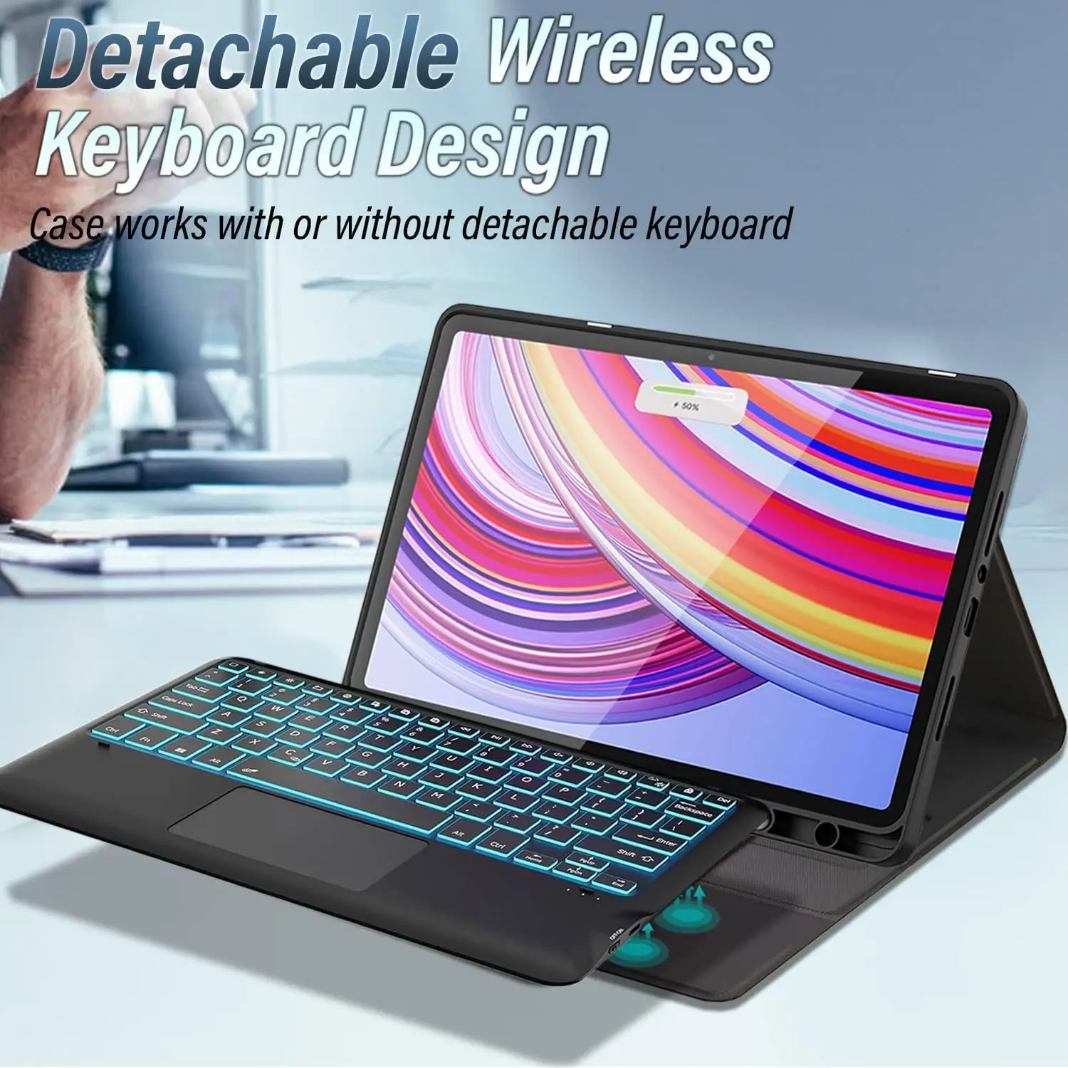 Premium Keyboard Cover with Pencil Holder
