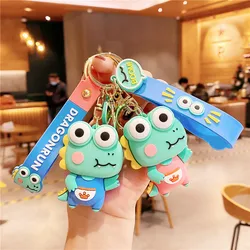 Porte clés en forme de dinosaure, décompression, dessin animé, créatif, fidget, jouets pour enfants, poupées amusantes et mignonnes, pendentif pour Couple, cadeaux 