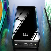 모든 휴대폰용 보조배터리 고속 충전기, 추가 배터리 3 USB, 50000mAh
