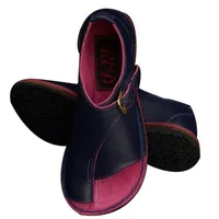 Femmes sandales chaussures d'été pour femmes rétro en cuir PU Peep Toe femmes pantoufle 2025 nouvelle plage boucle sangle plat Sandalias De Mujer 3