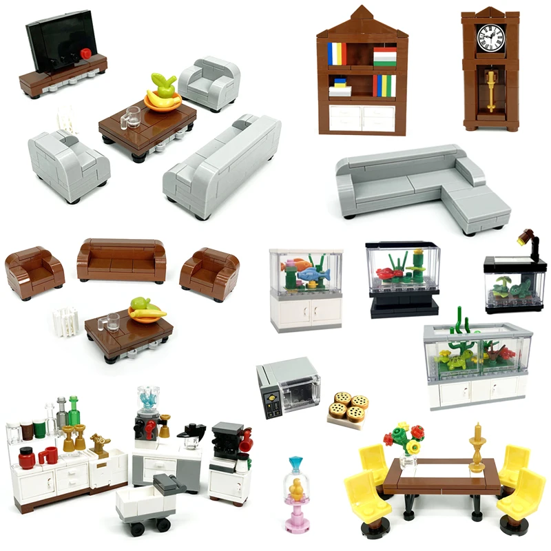 Set Di Mattoncini Da Costruzione, per TV in Stile Retrò, 20131, per