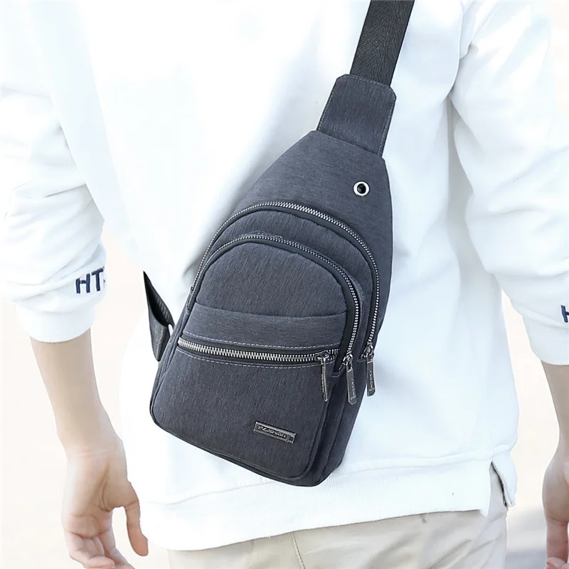 

Men Fashion Multifunction Shoulder Bag Crossbody Bag On Shoulder Travel Sling Bag Pack Messenger Pack Chest Bag For Male