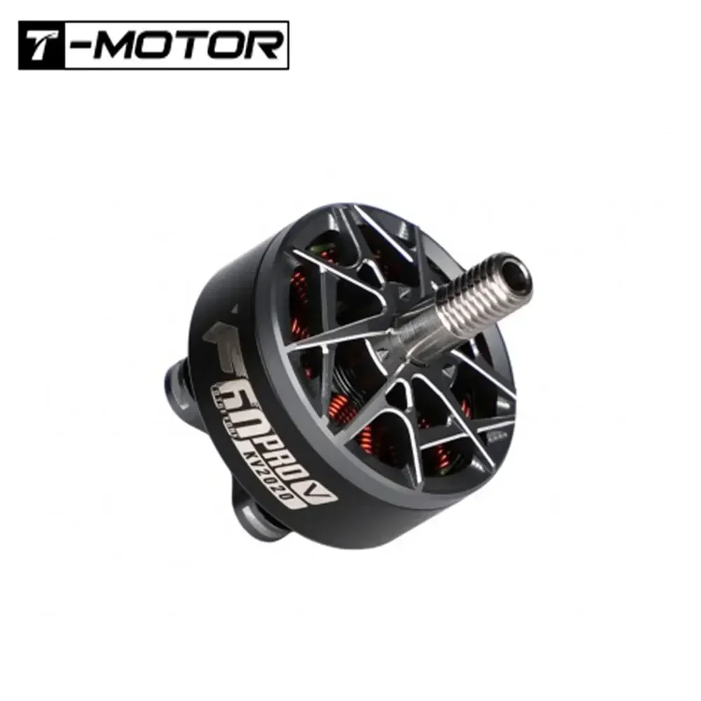 Бесщеточный двигатель T-Motor F60 PRO V 1750/1950/2020/2550KV — титановый вал 4 мм для дронов FPV Racing и фристайла 5–6S thumbnail 3