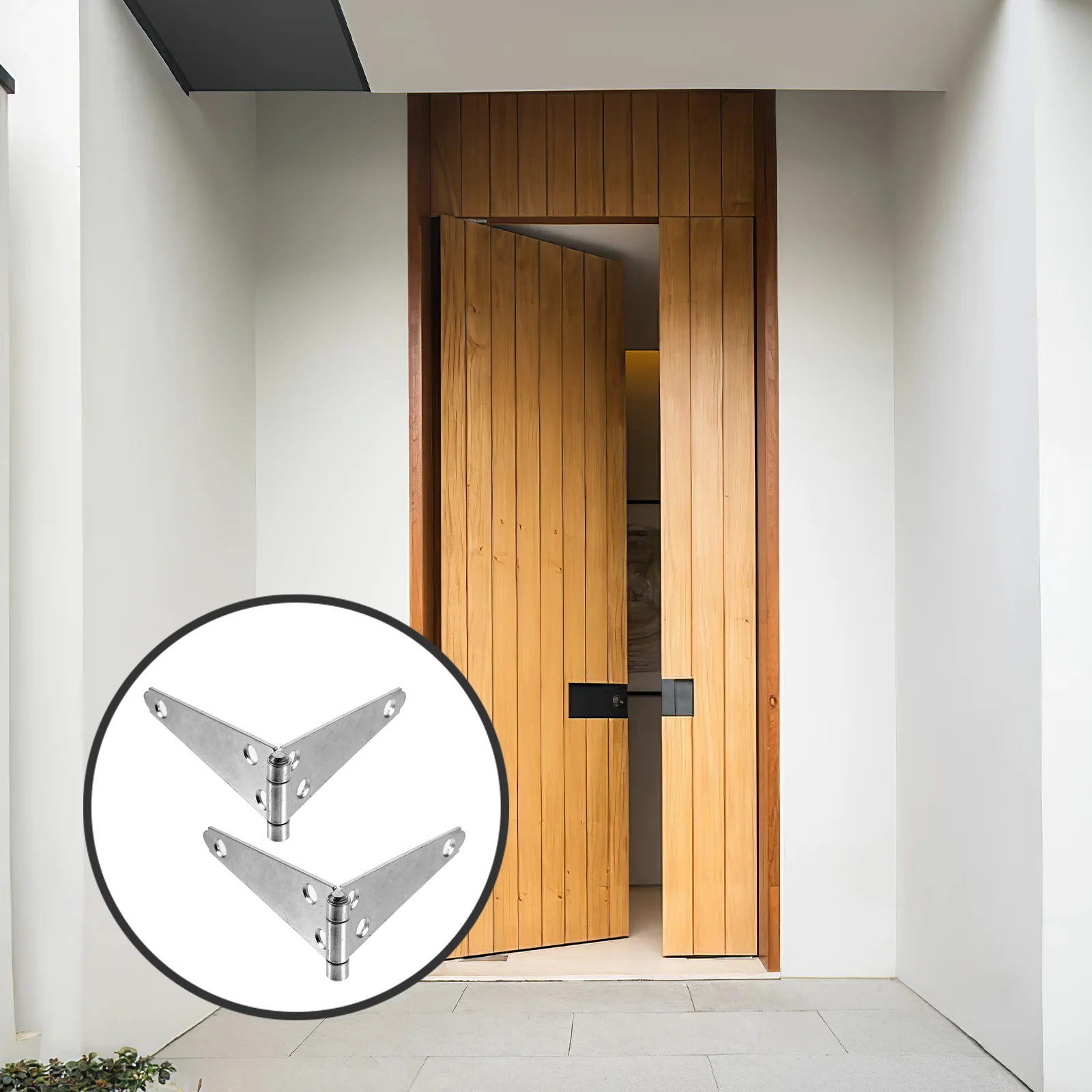2 Pcs Door Hinge Gate Hinges Wood Hardware Heavy Duty Barrier Fence Decorative Belt Strap Abs Galvanized Iron
