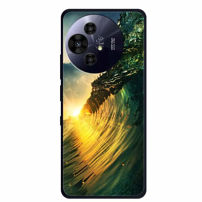 Premium Black Silicone Protective Case for TCL 50 Pro NxtPaper 5G