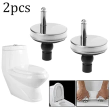 

2Pcs Toilet Seat Hinges Top Fix Hinge Pack Mountings Replacement Release Quick Screws For Toilet Bathroom Furniture Accessories