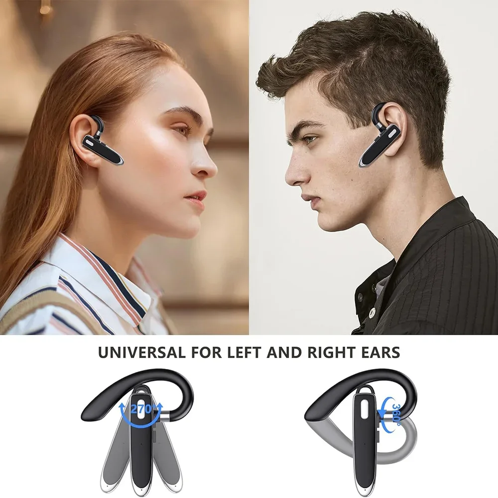 Wireless Bluetooth Headphones With Microphon Earphone ENC Noise Cancelling Handsfree Talking Headset Busines Auriculares Driving 4
