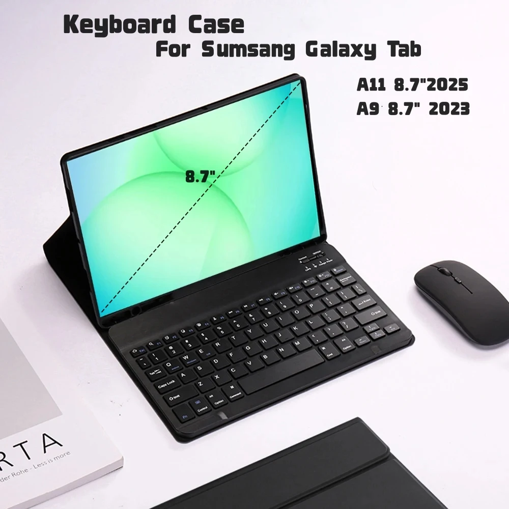 Enhanced Detachable Bluetooth Keyboard Case - Sleek Protective Cover