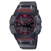 Electronic Digital Sports Unisex Watch LED Dual Display World Time Large Dial Multi Time Zone Rubber Strap 2