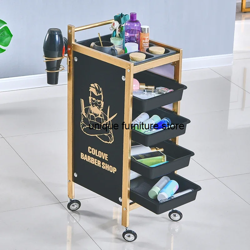 

Rolling Beauty Salon Trolley Tool Manicure Tattoo Hairdresser Salon Trolley Barber Spa Carrito Auxiliar Salon Furniture WKST