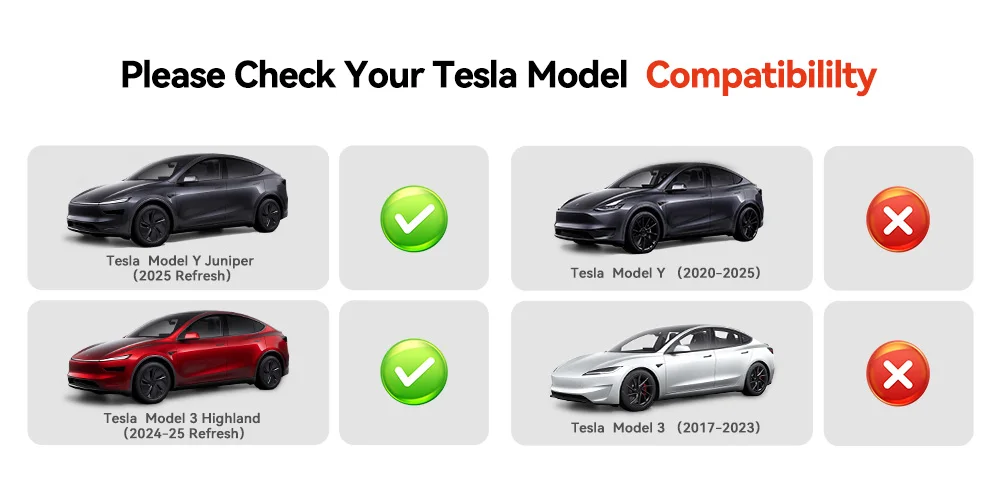 YZ für Tesla Model Y2025, Wacholder, Modell 3, Highland-Konsole und Armlehne, obere und untere Aufbewahrungsbox, Wasserbecherhalter, Ladepad – Detail 3
