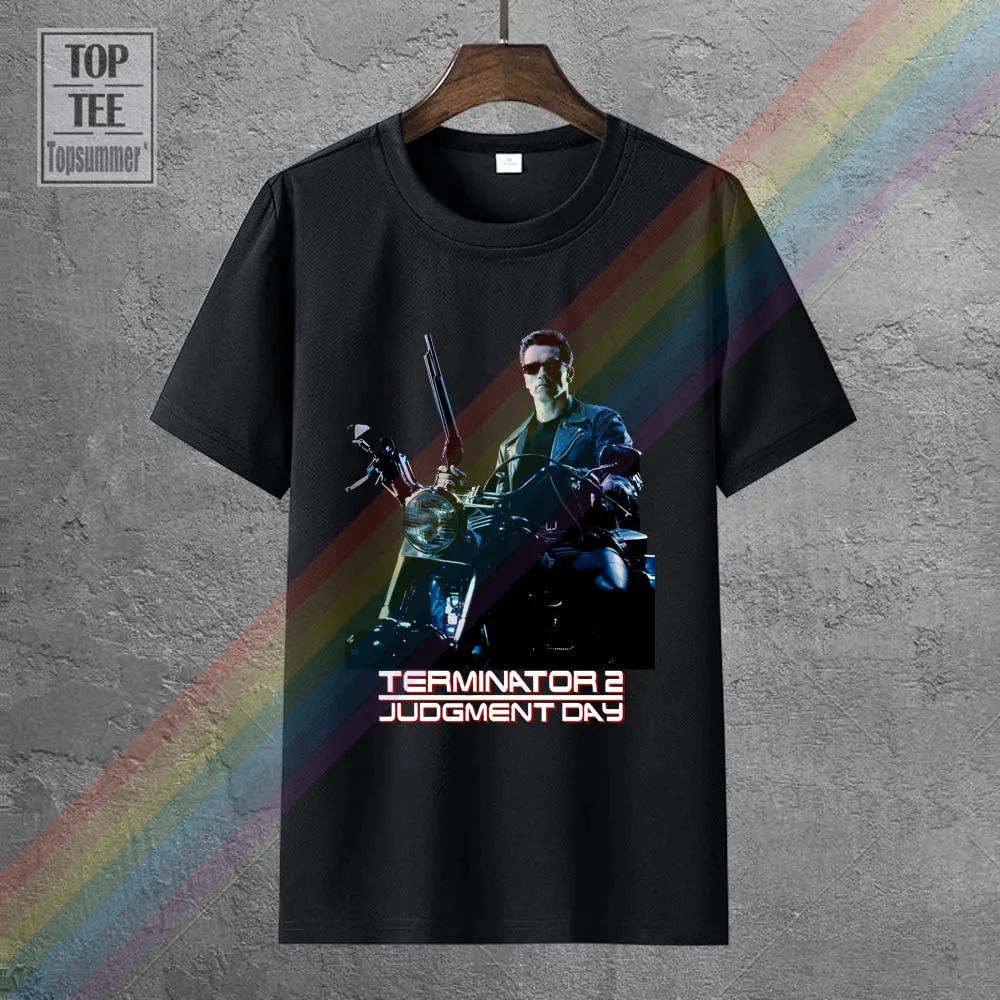 Terminator 2 Wisdom Day Alexander Schwarzenegger Movie T Shirt Stampata T-Shirt Boys Harajuku Shirt Top Tee Cotton Plus Isze
