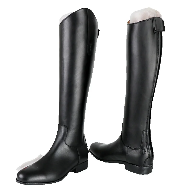 Aoud Saddley Horse Riding Boots Cow Leather Dressage boots Equestrian Unisex Knee Chaps Men