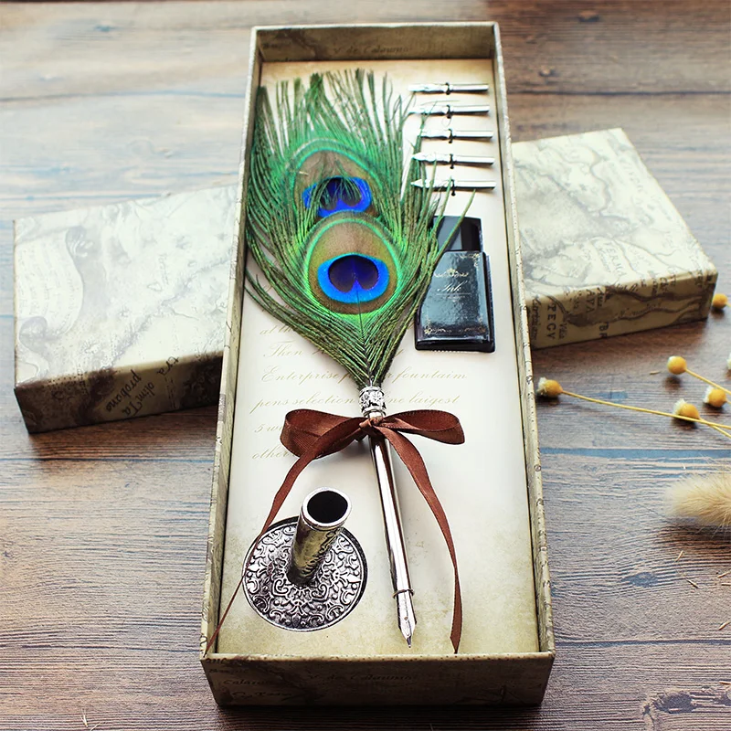 Stylo Dip À Plume Set, Coffret Stylo Plume Calligraphie Avec Pointes De