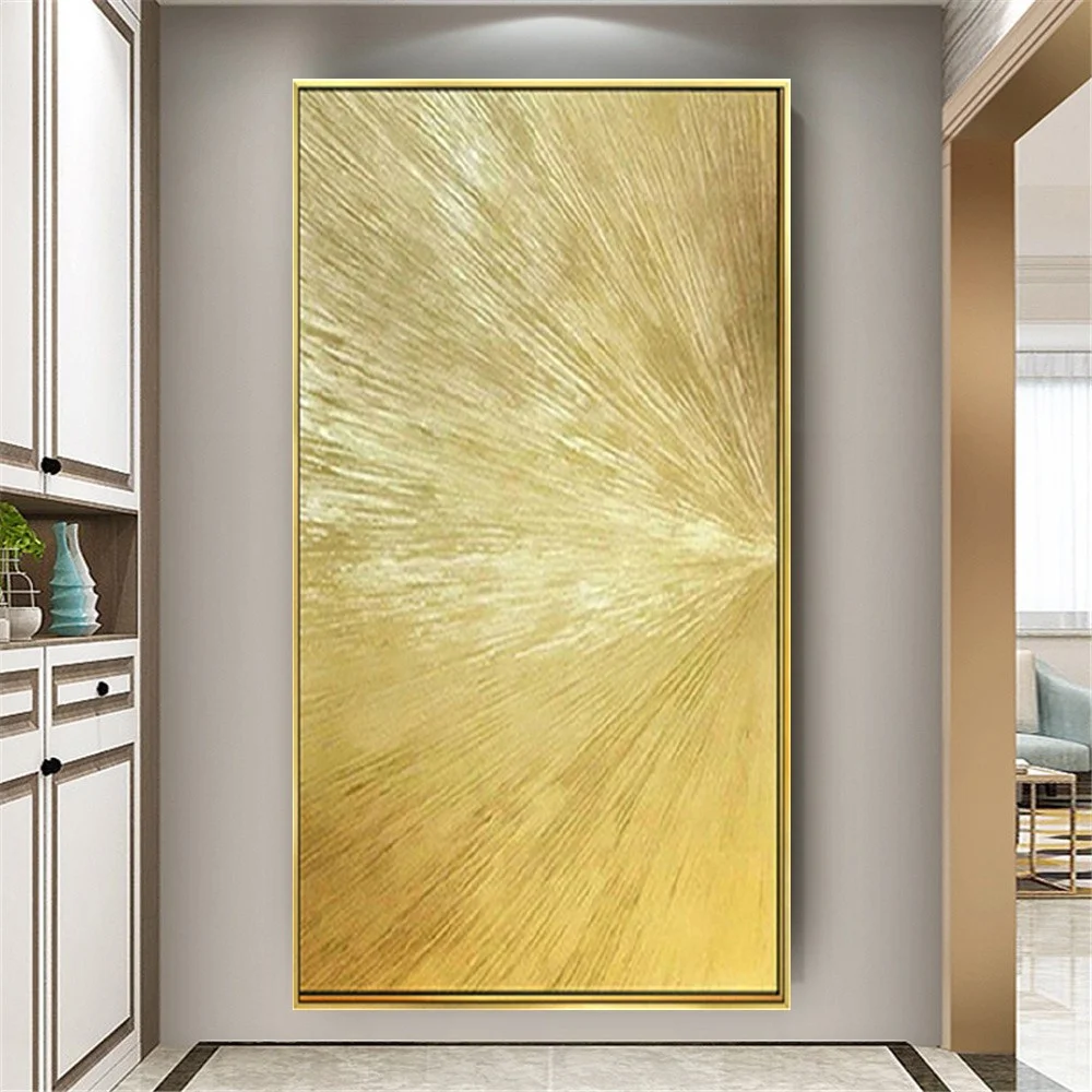 Golden Foil Textured Canvas 3