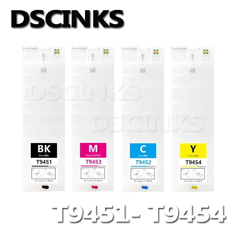 T9451-T9454 Cartuccia Di Inchiostro Ricaricabile Per Epson Workforce Pro Wf-C5290 C5790 C5210 C5710 Macchina Europa Con Chip Permanente