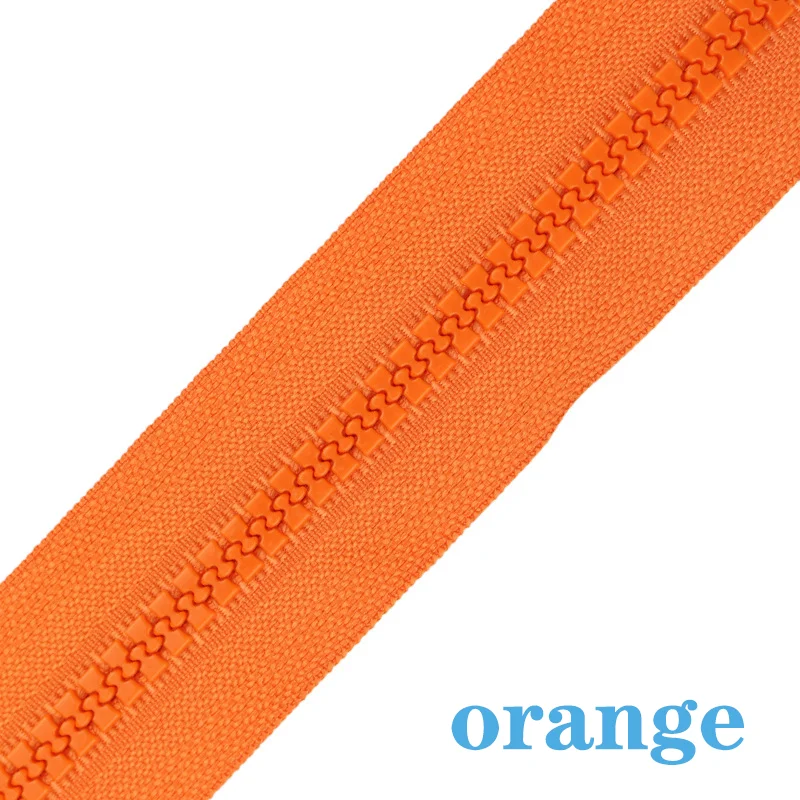 Versatile Resin Zipper – 24 Vibrant Colors, Multiple Lengths, Open Tail Design