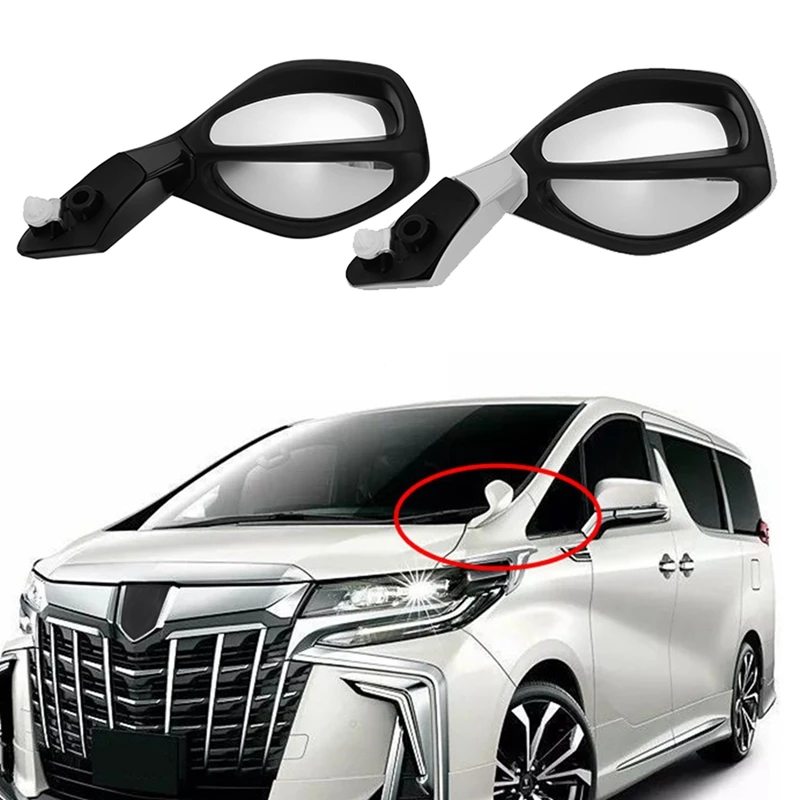 

Car RHD Rearview Mirror Front Sand Board Mirror Modification Accessories For Toyota Alphard 30 Series 2015-2020