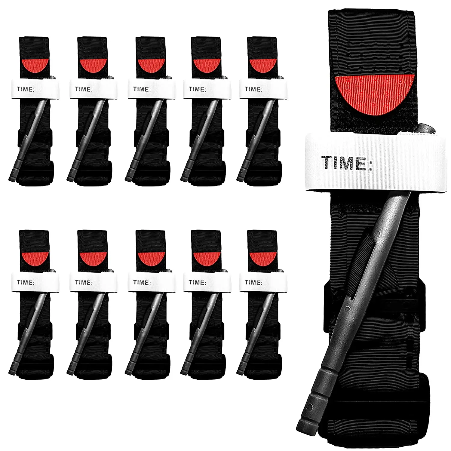 

10pcs Metal Military Tourniquet Survival Tactical Combat Tourniquets Spinning Medical Emergency Belt Outdoor Camping Exploration