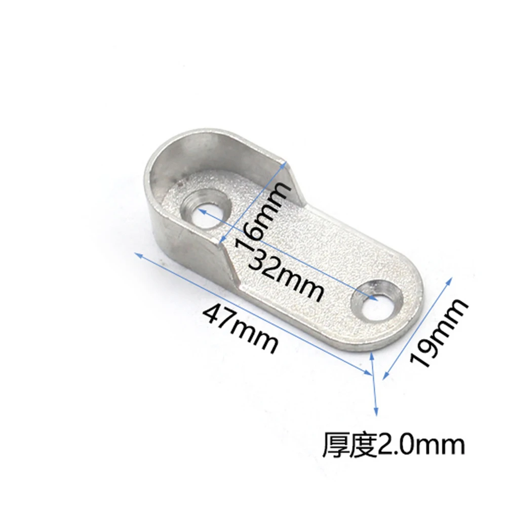 Yingcen 20 Pezzi Prese Asta Armadio In Lega Di Zinco Supporto Per Asta Appendiabiti Supporti Per - Foto 8