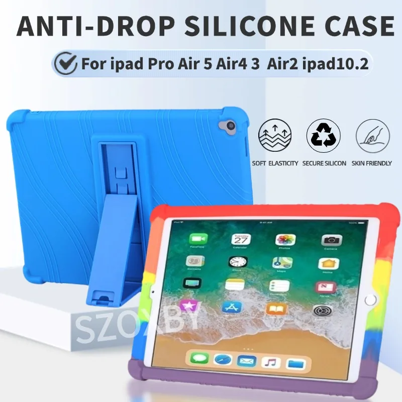 Universal Soft Silicon Stand Cover with Protective Back