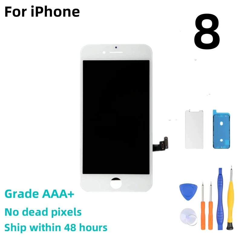 

A+++ Quality LCD For iPhone 8 LCD Screen Replacement Display 3D Touch Full Assembly with Repair Tools A1863 A1905 A1906 A1907