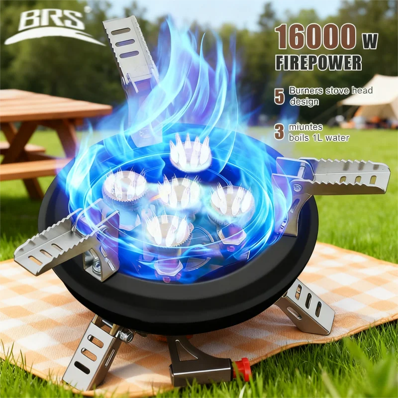 BRS201A Camping Gas Stove Piezo Ignition Outdoor