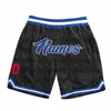 Custom Black Light Blue-Pink Authentic Throwback Basketball Shorts  3D All Over Printed Men's Shorts Quick Drying Beach Shorts 6