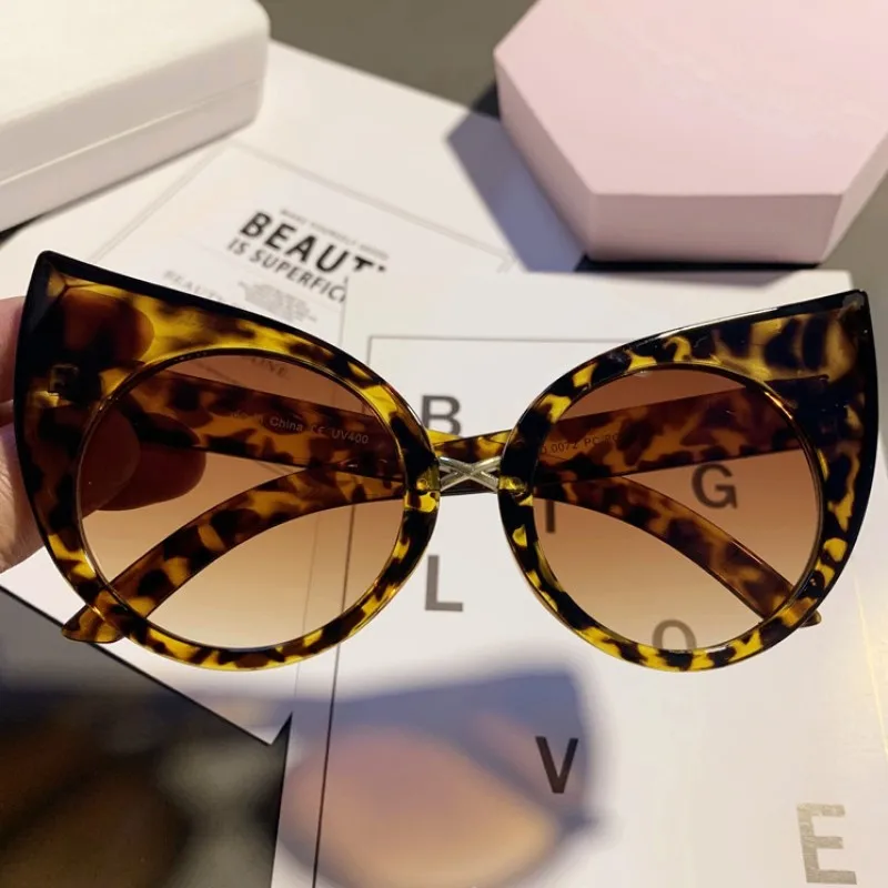 Vintage White Cat Eye Sunglasses Woman Shades Butterfly Sun Glasses For