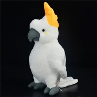 Cockatoo High Fidelity Anime Cute Macaw Plushie Parrot Plush Toys Lifelike Animals Simulation Stuffed Doll Kawai Toy Gifts Kids 1