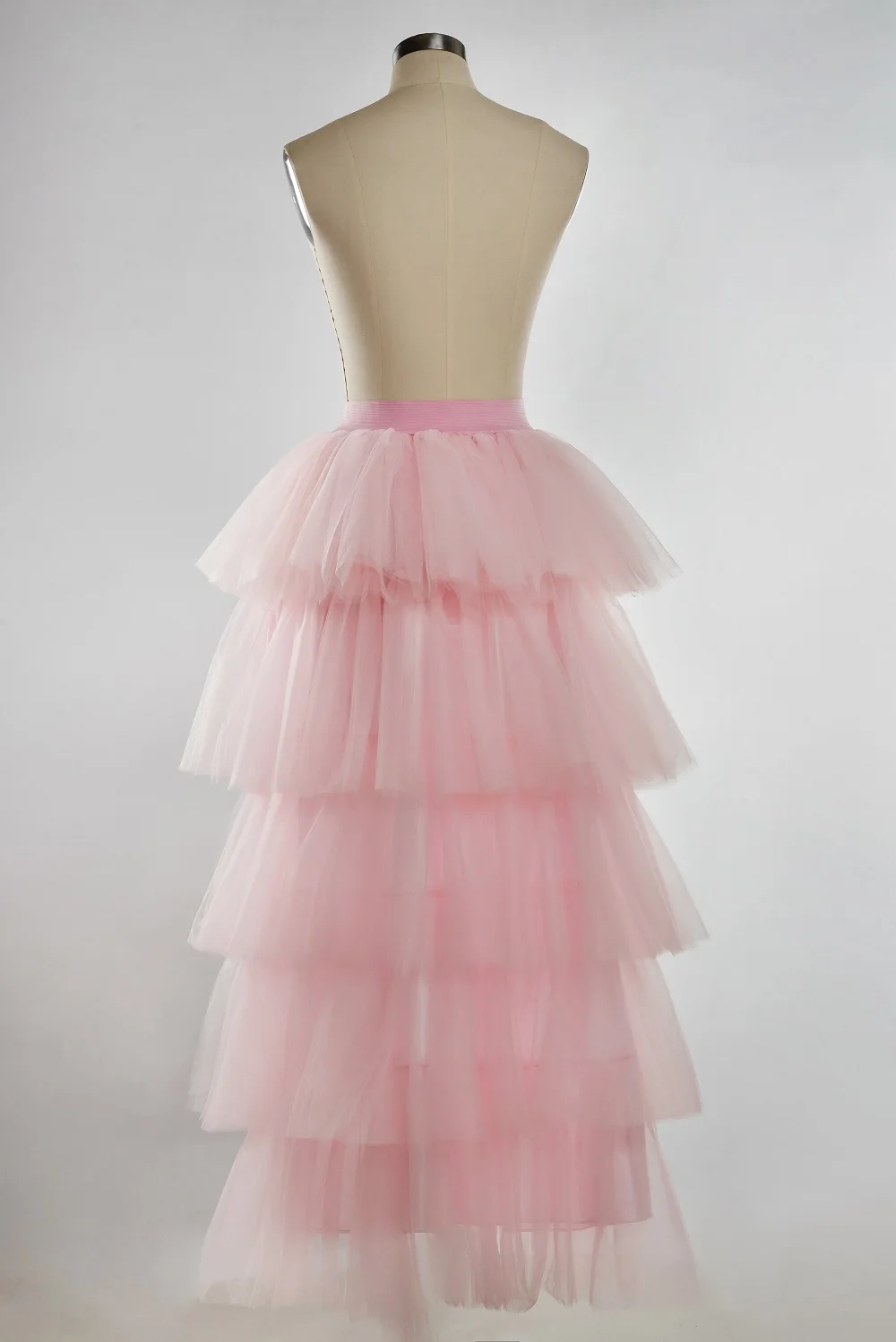 High Low Tulle Multi-Skirt Iered Ruffles Asymmetrical Prom Skirt Punk Tulle Gown Under Petticoat Casual Party Outfit